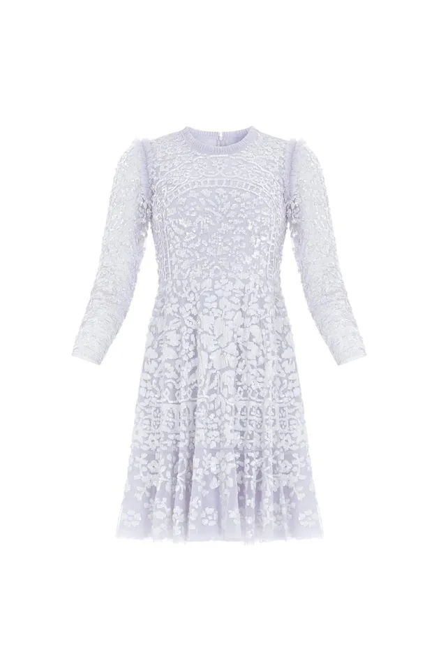 Women Embellished Dresses Needle and Thread Amaryllis Mini Dress Blue