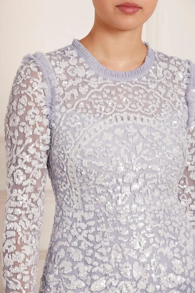 Women Embellished Dresses Needle and Thread Amaryllis Mini Dress Blue