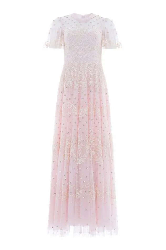 Women Embellished Dresses Needle and Thread Beatrice Gown Pink