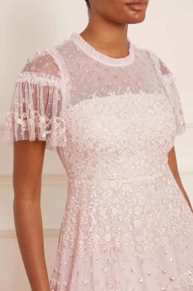 Women Embellished Dresses Needle and Thread Beatrice Gown Pink