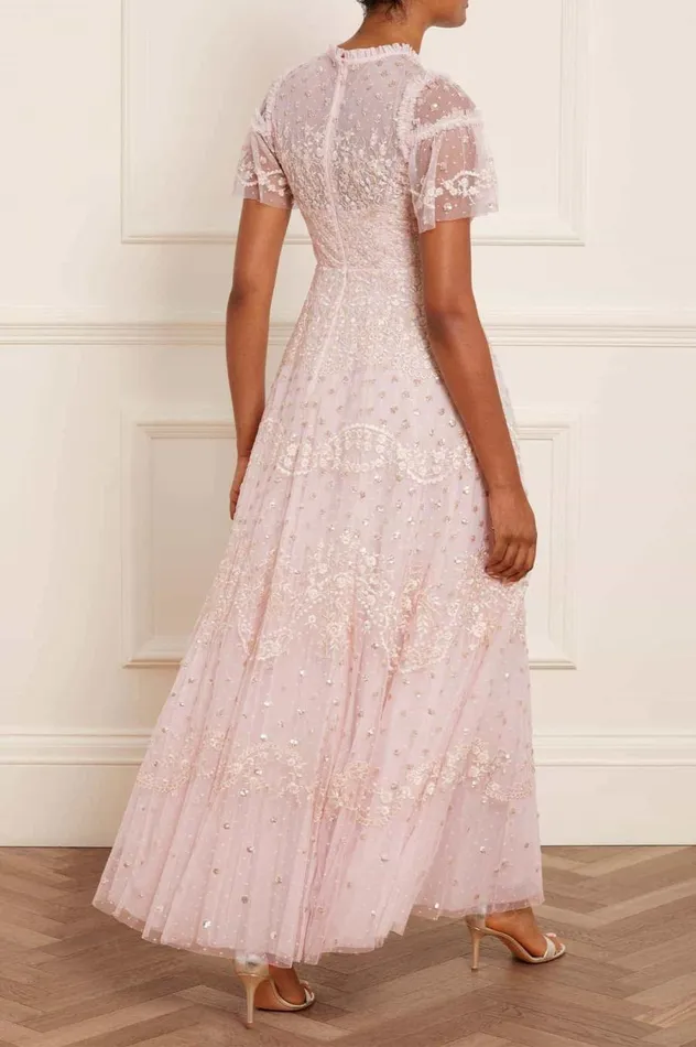 Women Embellished Dresses Needle and Thread Beatrice Gown Pink