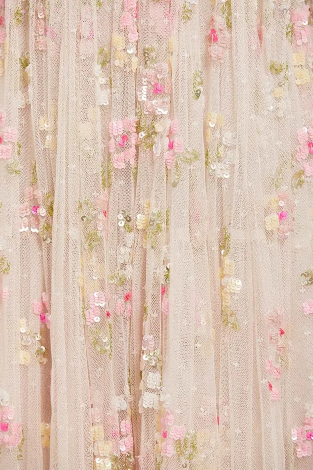 Women Embellished Dresses Needle and Thread Freesia Shimmer Strapless Gown Champagne Women Embellished Dresses Needle and Thread Freesia Shimmer Strapless Gown Champagne