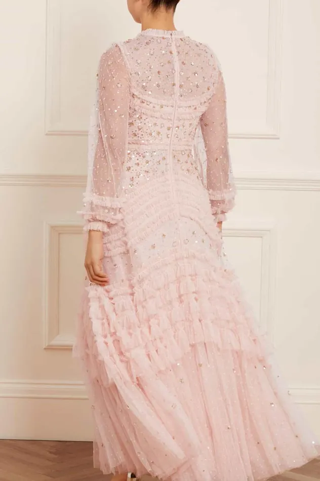 Women Embellished Dresses Needle and Thread Maybelle Sequin Gown Pink