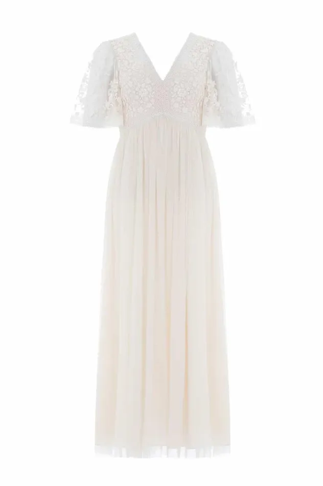 Women Embroidered Dresses Needle and Thread Celestia Ribbon Bodice Ankle Gown Champagne Women Embroidered Dresses Needle and Thread Celestia Ribbon Bodice Ankle Gown Champagne