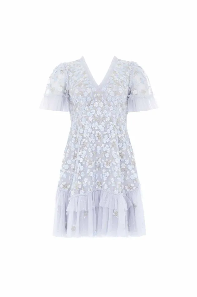 Women Embroidered Dresses Needle and Thread Evening Primrose Micro Mini Dress Blue Women Embroidered Dresses Needle and Thread Evening Primrose Micro Mini Dress Blue