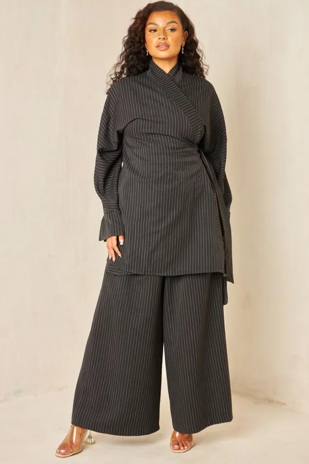 Women Ensemble 2 Pices Blazer Pantalon Noir Black Brentiny Paris Pants