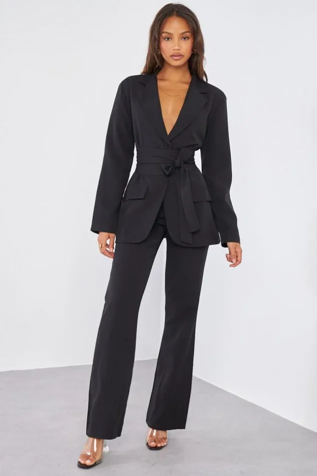 Women Ensemble 2 Pices Blazer Pantalon Tailleur Noir Black Brentiny Paris Jackets Women Ensemble 2 Pices Blazer Pantalon Tailleur Noir Black Brentiny Paris Jackets