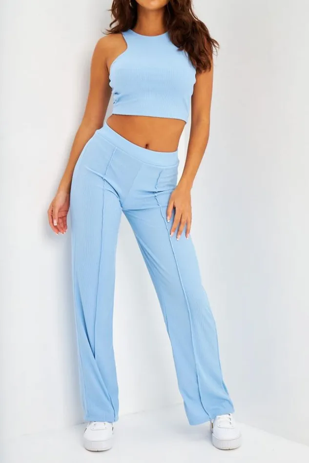 Women Ensemble 2 Pices Dbardeur Pantalon Ctel Bleu Bleuclair Brentiny Paris Lace Tops Women Ensemble 2 Pices Dbardeur Pantalon Ctel Bleu Bleuclair Brentiny Paris Lace Tops