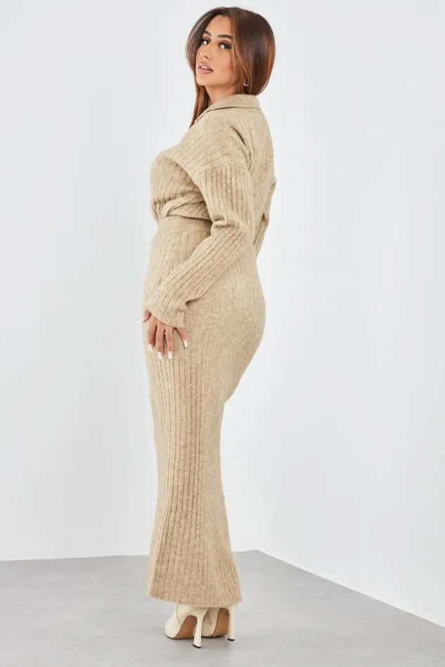 Women Ensemble 2 Pices Pull Jupe Ctel Taupe Darkbeige Brentiny Paris Sweaters and Sweatshirts Women Ensemble 2 Pices Pull Jupe Ctel Taupe Darkbeige Brentiny Paris Sweaters and Sweatshirts
