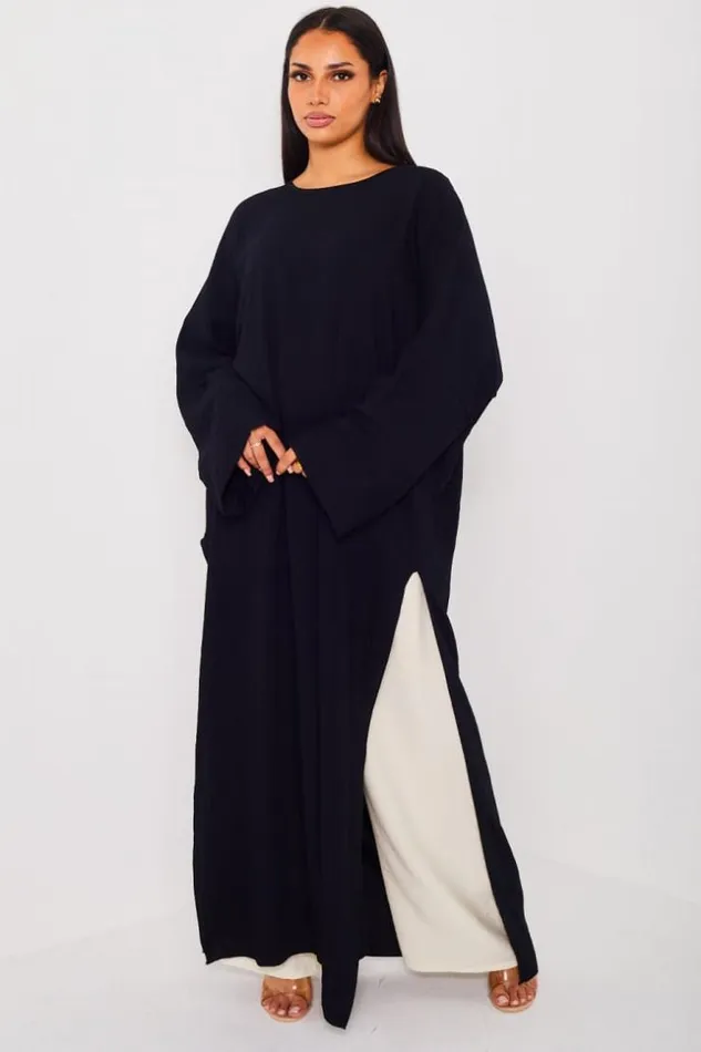 Women Ensemble 2 Pices Robe Pantalon Noir Et Beige Black Brentiny Paris Collection Ramadan Women Ensemble 2 Pices Robe Pantalon Noir Et Beige Black Brentiny Paris Collection Ramadan