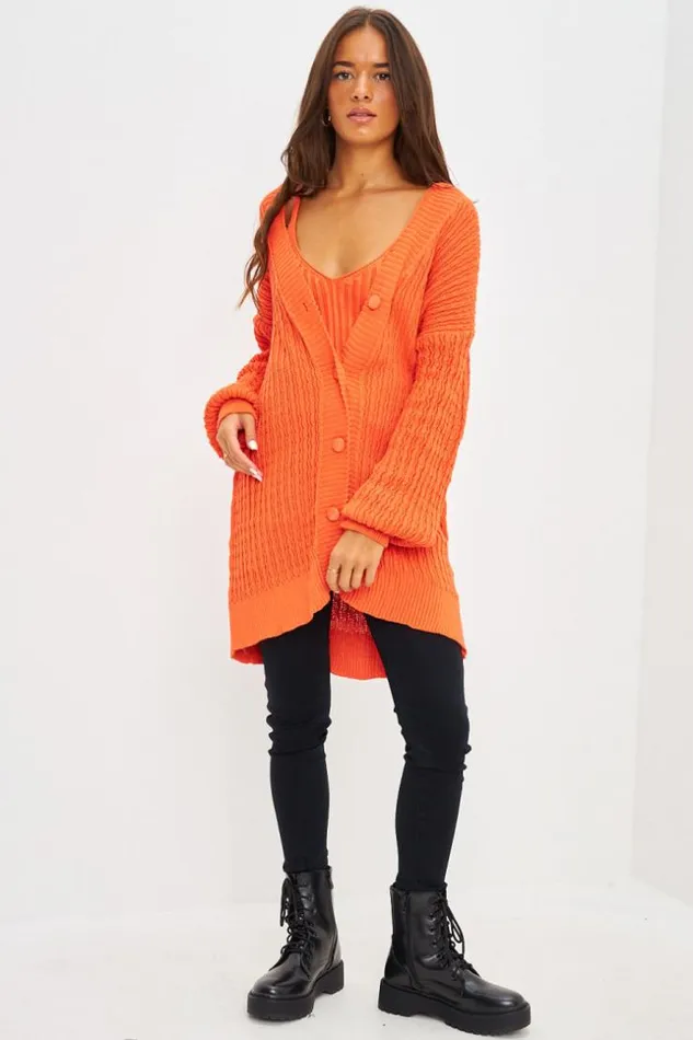Women Ensemble Gilet Top Orange En Mailles Torsades Orange Brentiny Paris Crop Tops Women Ensemble Gilet Top Orange En Mailles Torsades Orange Brentiny Paris Crop Tops
