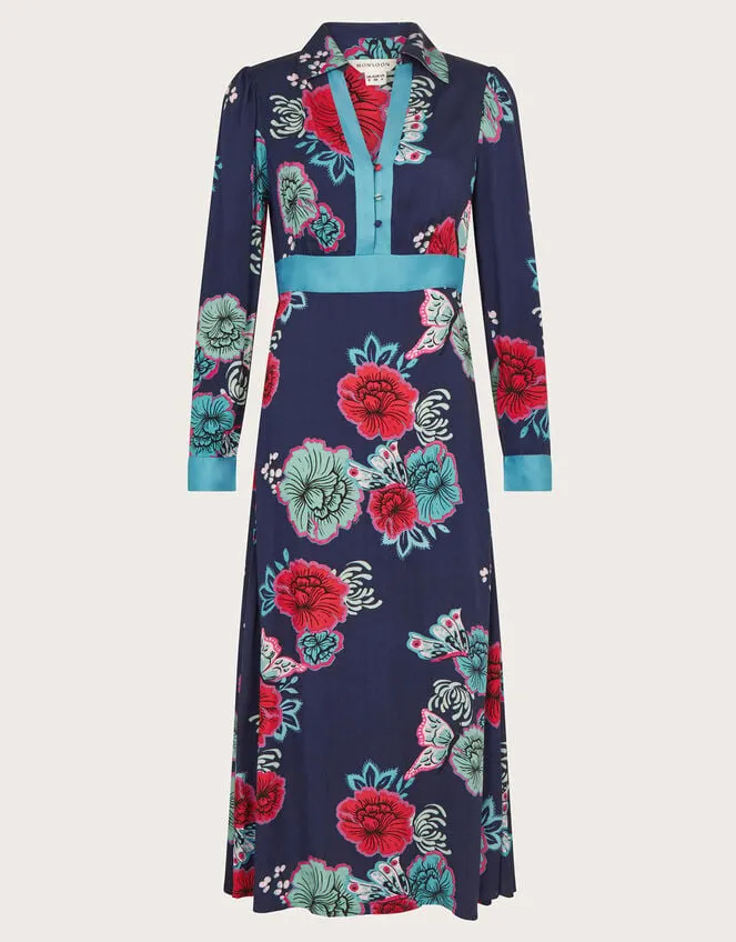 Women Esme Shirt Dress Blue Monsoon Occasionwear