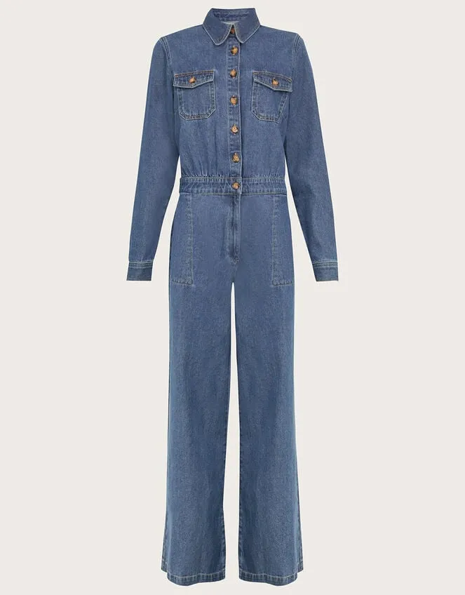 Women Etta WideLeg Jumpsuit Blue Monsoon Dresses