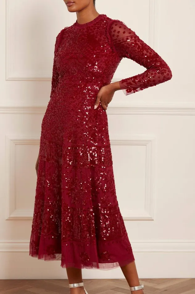 Women Evening Dresses Needle and Thread Aurora Ballerina Dress Red