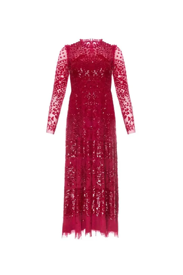 Women Evening Dresses Needle and Thread Aurora Ballerina Dress Red