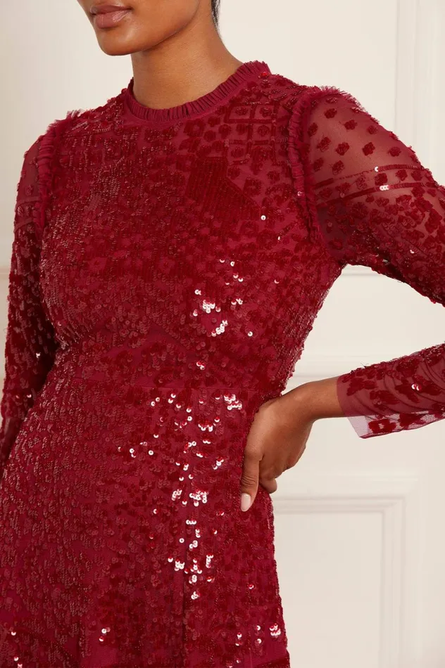 Women Evening Dresses Needle and Thread Aurora Ballerina Dress Red