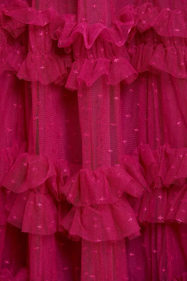 Women Evening Dresses Needle and Thread Lisette Ruffle Off Shoulder Gown Pink