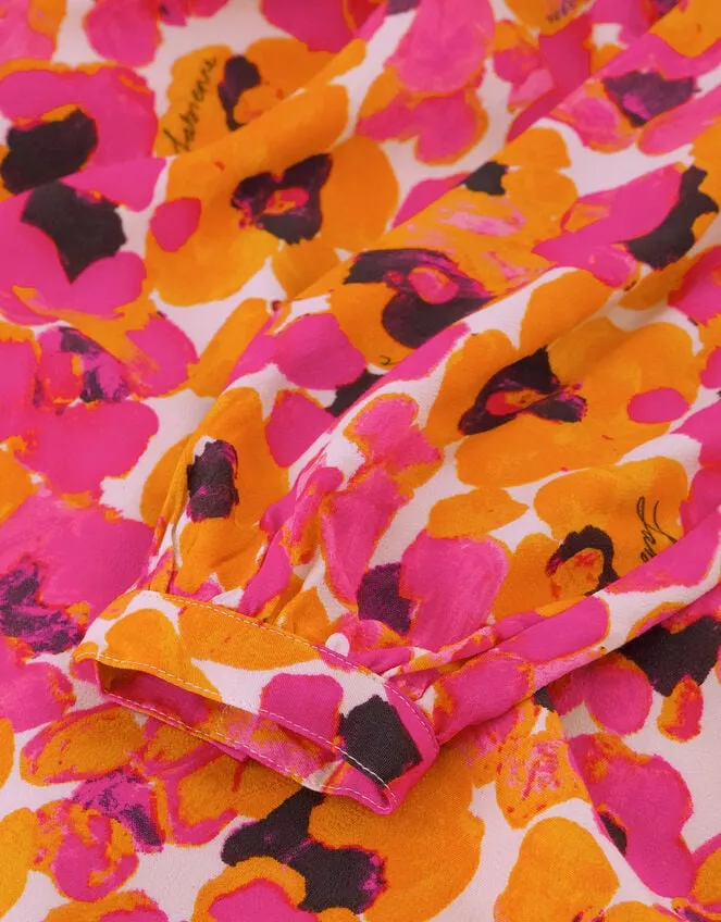 Women Fabienne Chapot Floral Wrap Dress Pink Monsoon Dresses