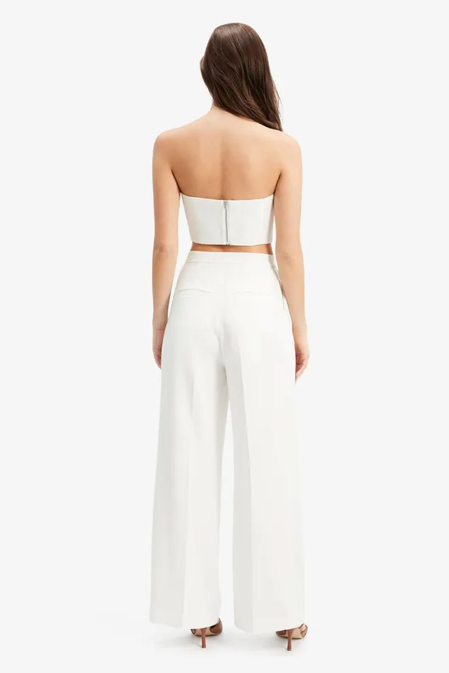 Women Fashion Tops Bardot Francesco Bustier In Orchid White Orchid White