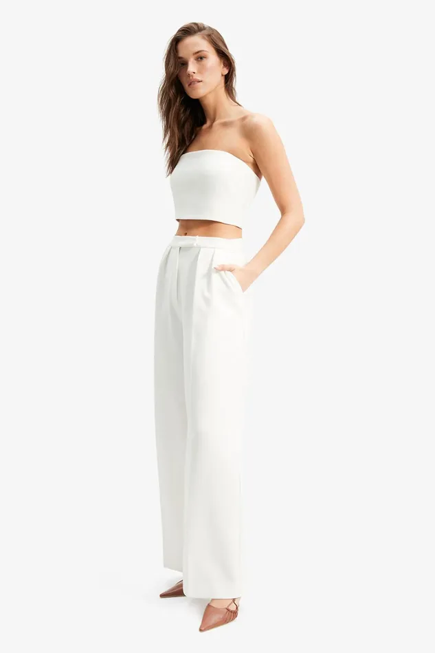 Women Fashion Tops Bardot Francesco Bustier In Orchid White Orchid White