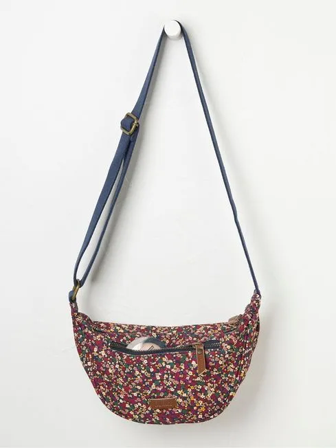 Women Fatface Bags and Wallets Gia Purple Canvas Sling Bag Women Fatface Bags and Wallets Gia Purple Canvas Sling Bag