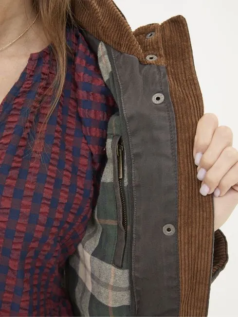 Women Fatface Coats and Jackets Brown Sussex Heritage Coat