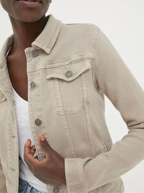 Women Fatface Coats and Jackets Tasha Natural Denim Jacket Women Fatface Coats and Jackets Tasha Natural Denim Jacket