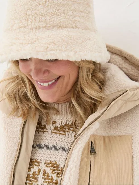 Women Fatface Hats Natural Eliza Bucket Hat