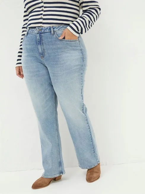 Women Fatface Jeans Blue Brooke Bootcut Jeans