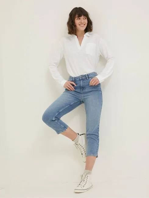 Women Fatface Jeans Blue Sway Capri Jeans Women Fatface Jeans Blue Sway Capri Jeans
