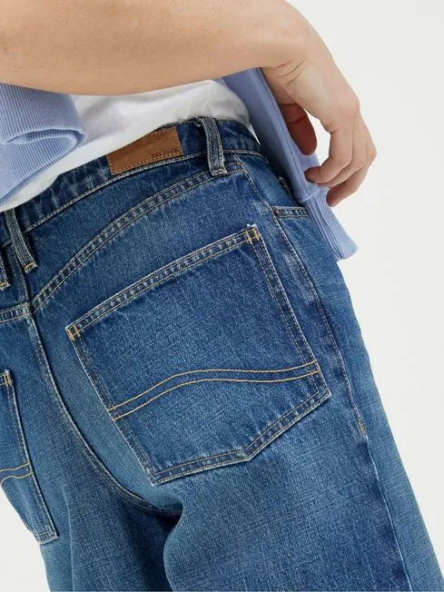 Women Fatface Jeans Cara Blue Barrel Leg Jeans