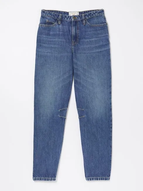Women Fatface Jeans Cara Blue Barrel Leg Jeans
