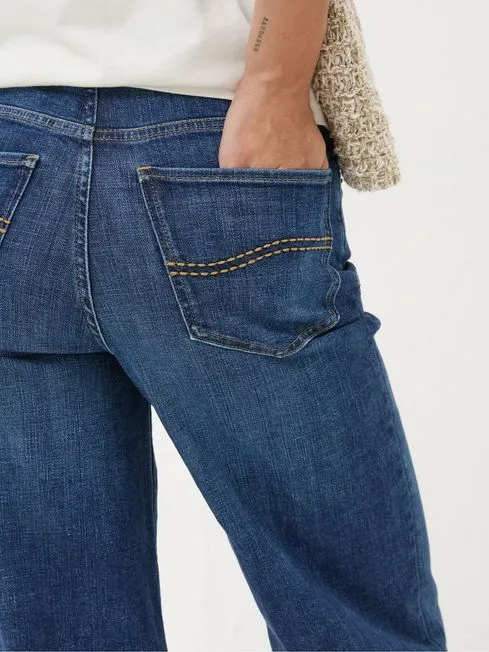 Women Fatface Jeans Welling Blue Wide Leg Jeans Women Fatface Jeans Welling Blue Wide Leg Jeans