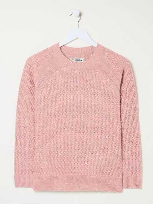 Women Fatface Knitwear Ella Pink Jumper Women Fatface Knitwear Ella Pink Jumper