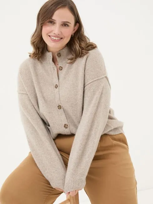 Women Fatface Knitwear Oatmeal Lyanna Cardigan Women Fatface Knitwear Oatmeal Lyanna Cardigan