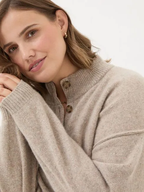 Women Fatface Knitwear Oatmeal Lyanna Cardigan Women Fatface Knitwear Oatmeal Lyanna Cardigan