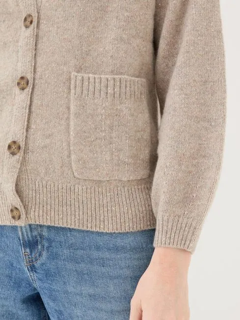 Women Fatface Knitwear Oatmeal Lyanna Cardigan Women Fatface Knitwear Oatmeal Lyanna Cardigan