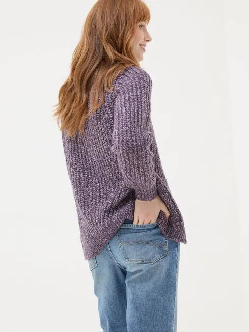 Women Fatface Knitwear Purple Alicia Cardigan Women Fatface Knitwear Purple Alicia Cardigan