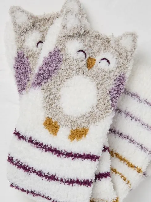 Women Fatface Loungewear Cream Cosy Owl Socks Women Fatface Loungewear Cream Cosy Owl Socks