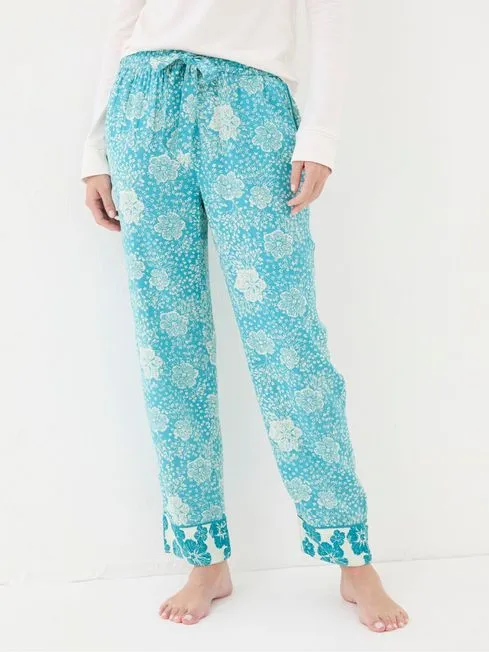 Women Fatface Loungewear Eva Blue Spaced Floral Trousers Women Fatface Loungewear Eva Blue Spaced Floral Trousers