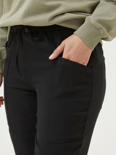 Women Fatface Loungewear Lyme Black Cargo Cuffed Joggers Women Fatface Loungewear Lyme Black Cargo Cuffed Joggers