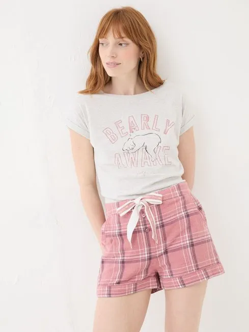 Women Fatface Pajamas and Nightwear Bearly Awake Grey 100 Cotton Pyjama Top Women Fatface Pajamas and Nightwear Bearly Awake Grey 100 Cotton Pyjama Top