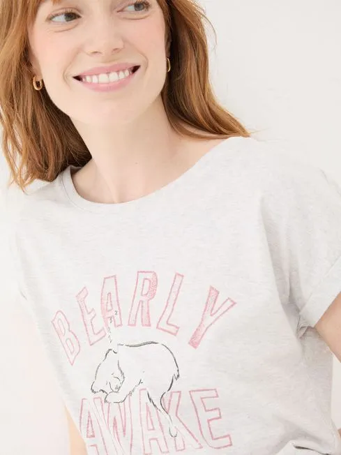 Women Fatface Pajamas and Nightwear Bearly Awake Grey 100 Cotton Pyjama Top Women Fatface Pajamas and Nightwear Bearly Awake Grey 100 Cotton Pyjama Top