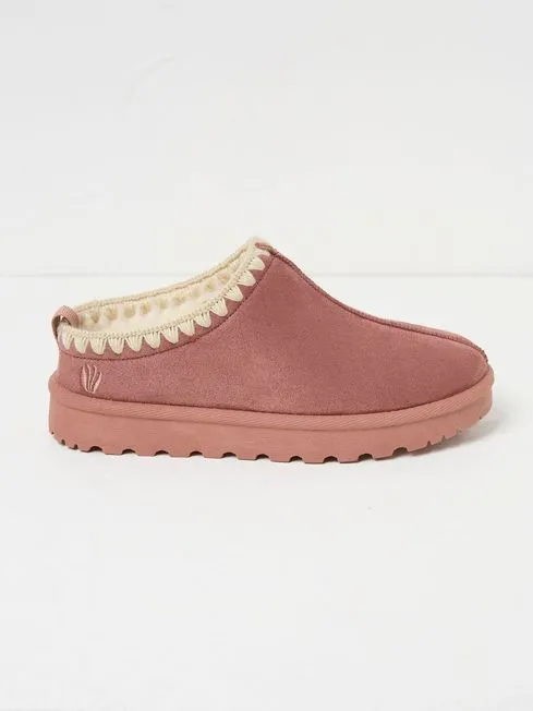 Women Fatface Pajamas and Nightwear Lyra Pink Mule Slippers