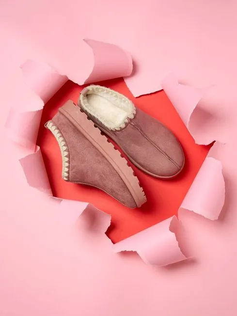 Women Fatface Pajamas and Nightwear Lyra Pink Mule Slippers Women Fatface Pajamas and Nightwear Lyra Pink Mule Slippers