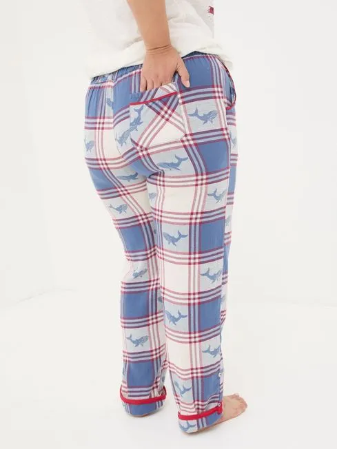 Women Fatface Pajamas and Nightwear Shelter Eva Blue Check Pyjama Bottoms Women Fatface Pajamas and Nightwear Shelter Eva Blue Check Pyjama Bottoms