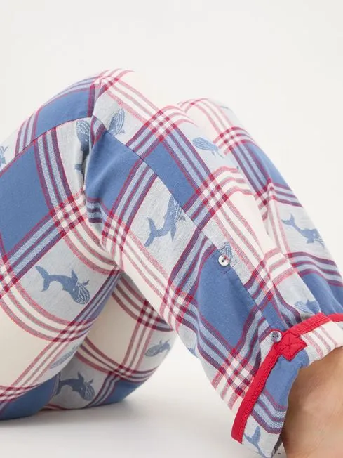 Women Fatface Pajamas and Nightwear Shelter Eva Blue Check Pyjama Bottoms Women Fatface Pajamas and Nightwear Shelter Eva Blue Check Pyjama Bottoms