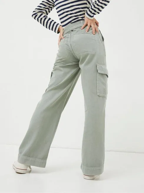 Women Fatface Pants and Leggings Green Belted Cargo Trousers Women Fatface Pants and Leggings Green Belted Cargo Trousers