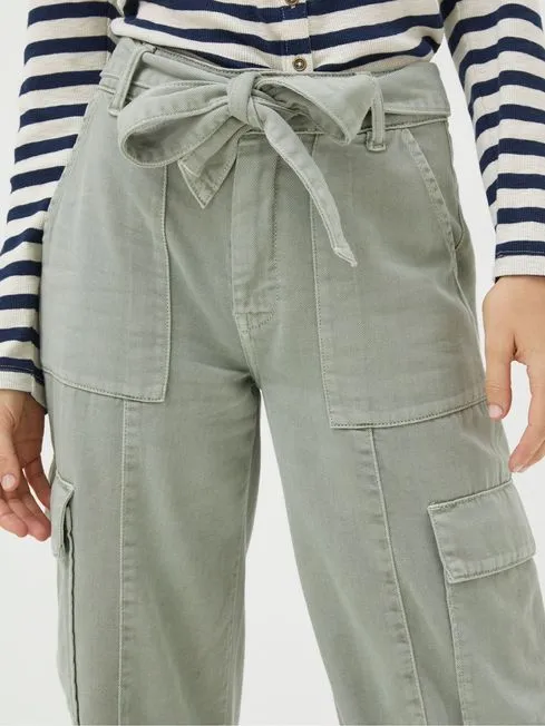 Women Fatface Pants and Leggings Green Belted Cargo Trousers Women Fatface Pants and Leggings Green Belted Cargo Trousers