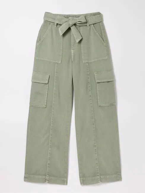 Women Fatface Pants and Leggings Green Belted Cargo Trousers Women Fatface Pants and Leggings Green Belted Cargo Trousers